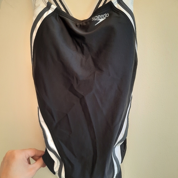 Speedo Quantum Splice Hydrobra  PowerFLEX Eco One Piece Swimsuit - Picture 6 of 16